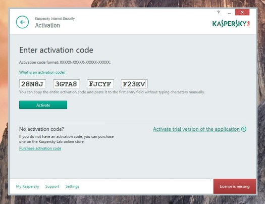 Kaspersky activation code free crack